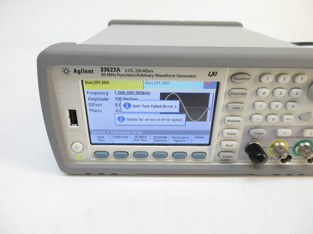Agilent 33522A Function Generator /Arbitrary Waveform Generator, 30MHz, 2 CH