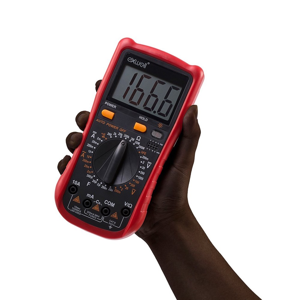 Multimeter, Exwell Digital Multimeter with Two Sets Multimeter Test Leads,