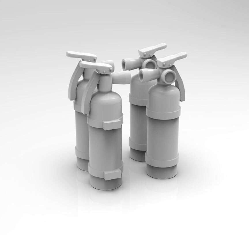 1:25 Fire Extinguishers (set of 4)