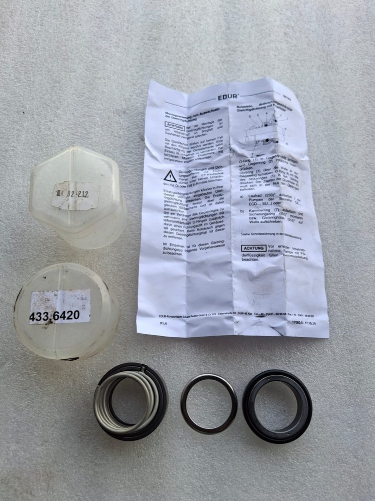 EDUR 433.6420 MECHANICAL SEAL KIT