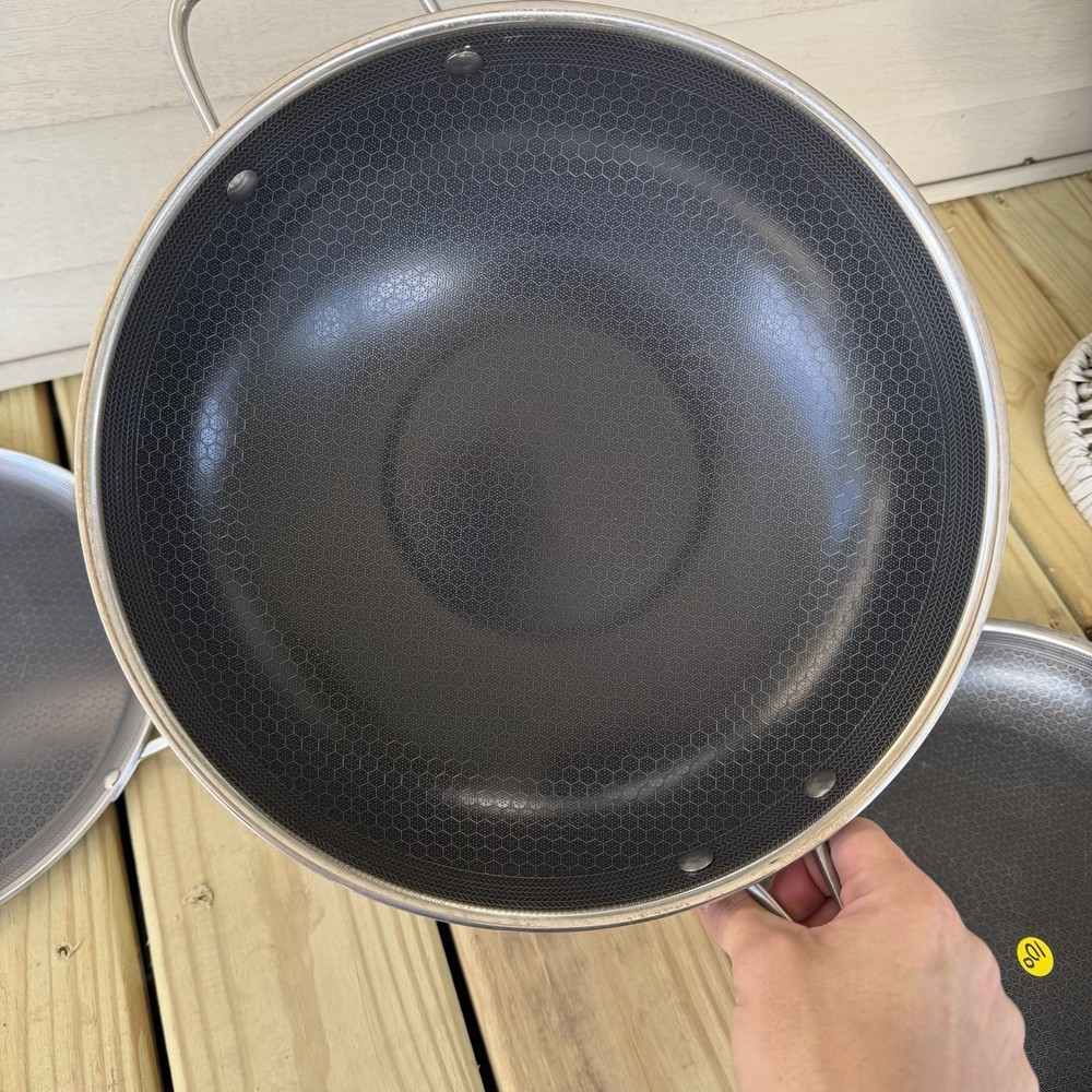 Hexclad Hybrid Cookware 7 Piece Set Preowned Great Condition