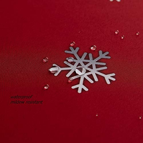 Decorative Christmas Tablecloth,Gradient-Colored 120" x 60" (Rectangular) Red