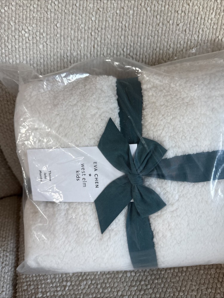 West Elm Eva Chen Shearling Splatter Blanket