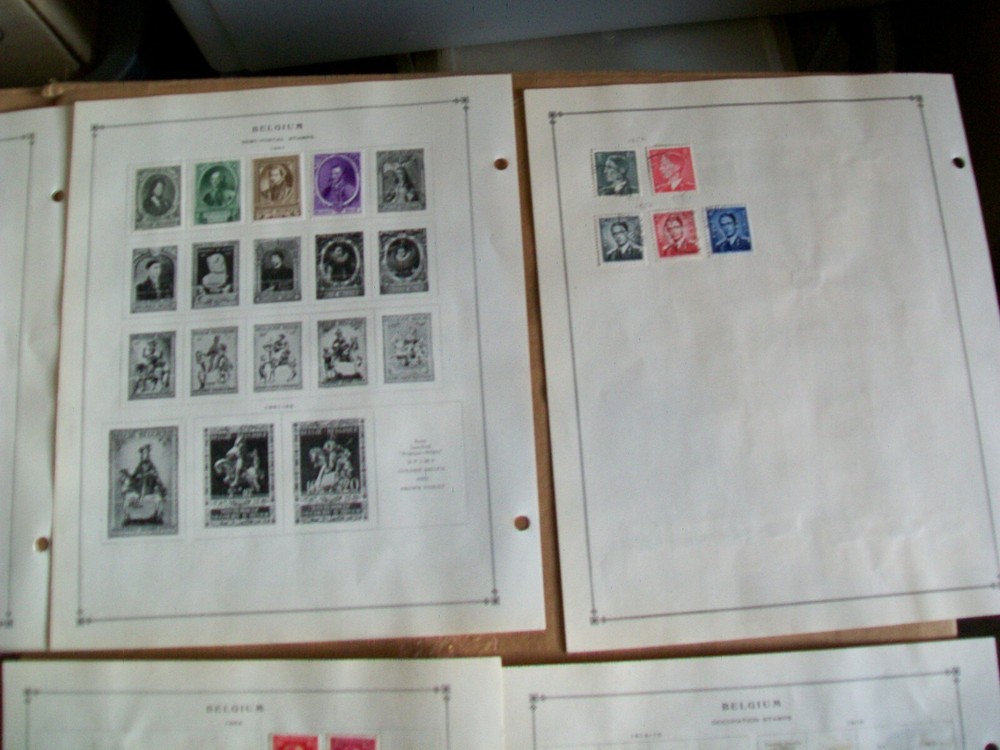 1944 - 1954 Belgium Stamp Sheets Lot 72