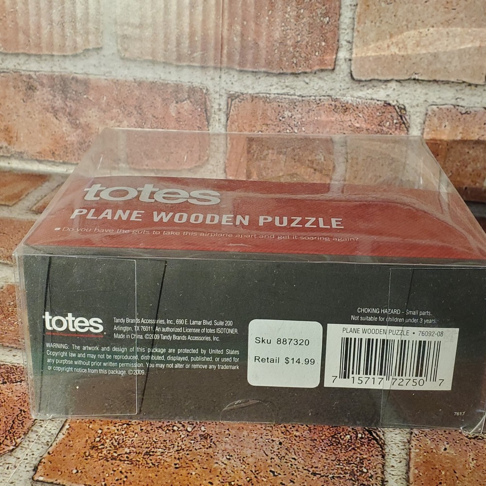 Totes Wooden Plane New