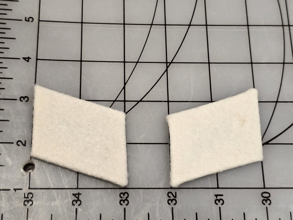 Reproduction WW2 German Luftwaffe Collar Tabs White