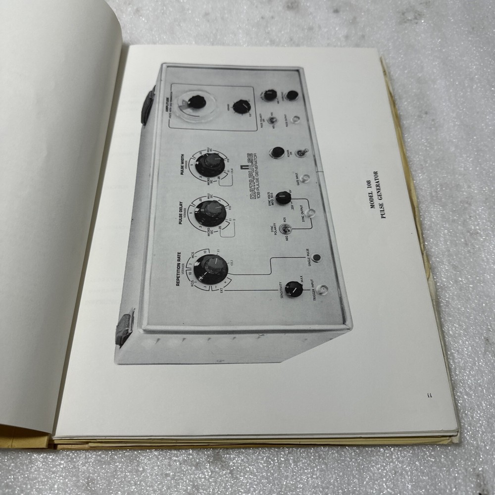 Datapulse Model 108 Pulse Generator Instruction Manual