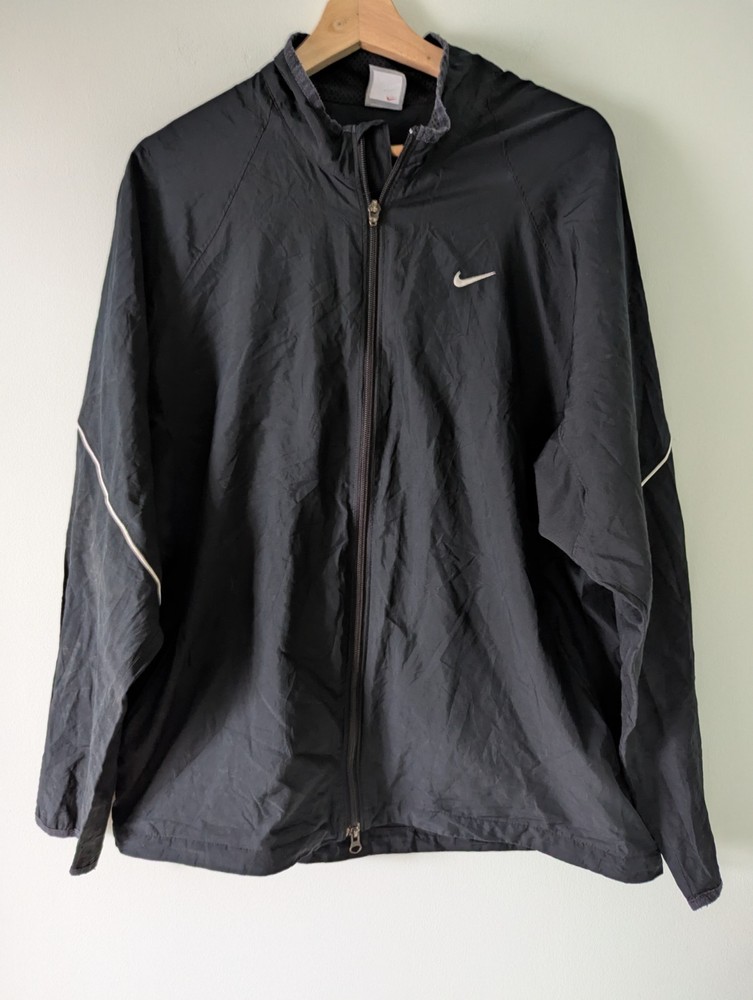 Nike Running Jacket Men’s Size L Black Thin Vented