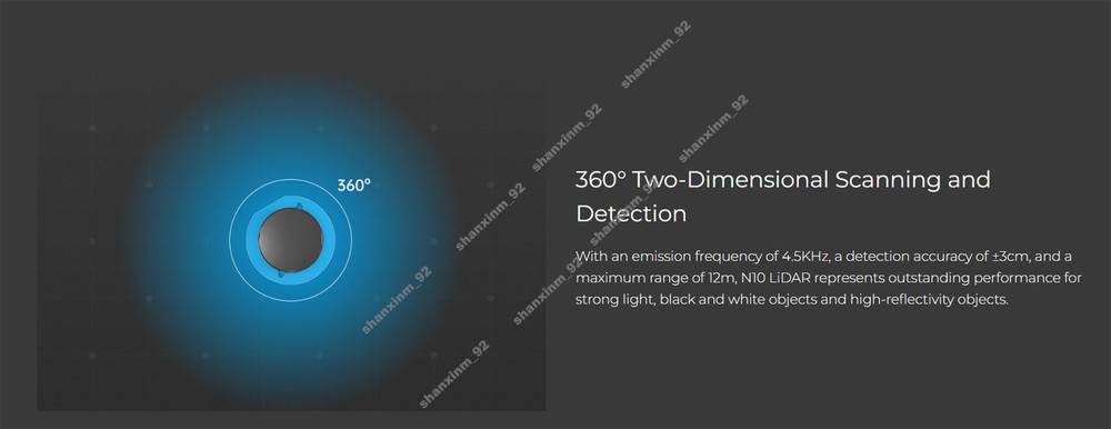 N10P 360°2D Detection LiDAR for Precise Positioning & Obstacle Avoidance