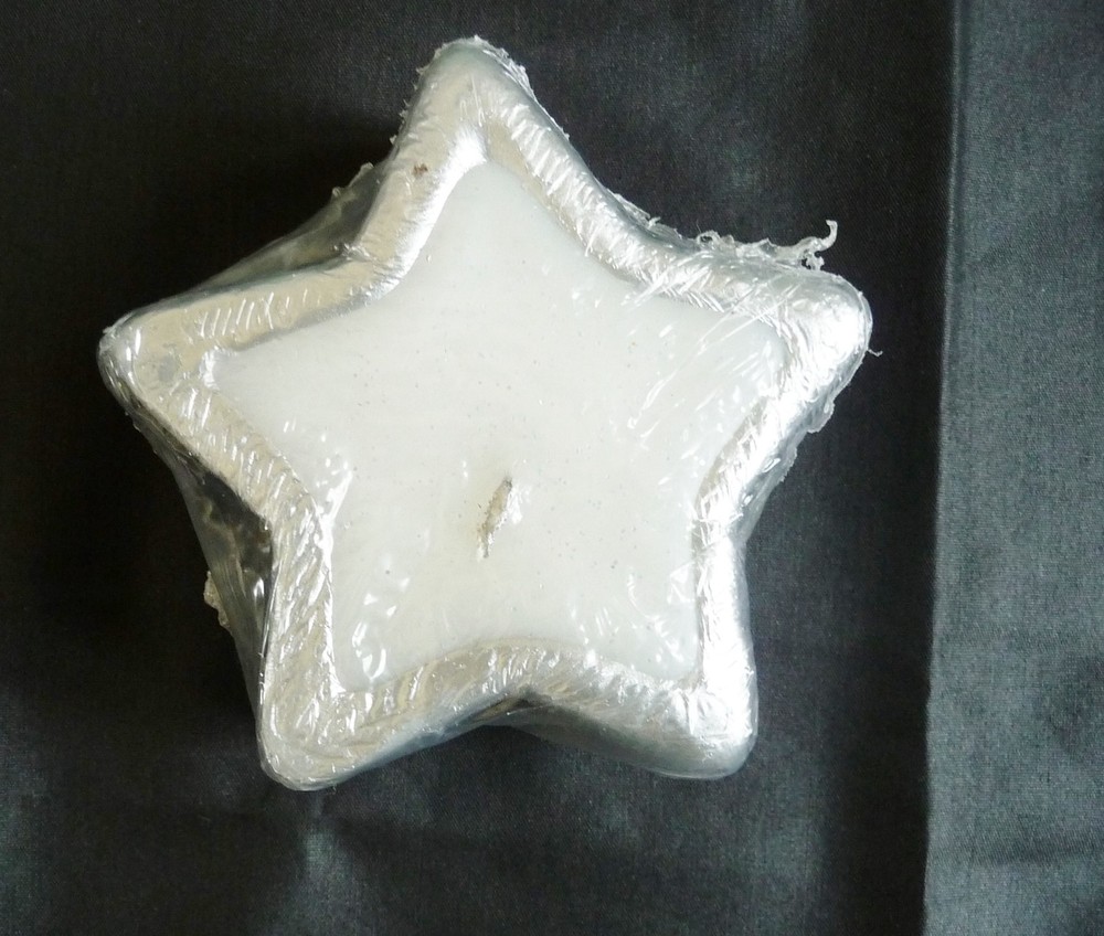 SILVER STAR CANDLE