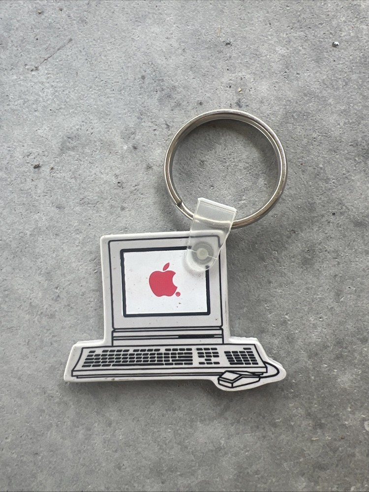 Vintage Rare Apple Computer Keychain