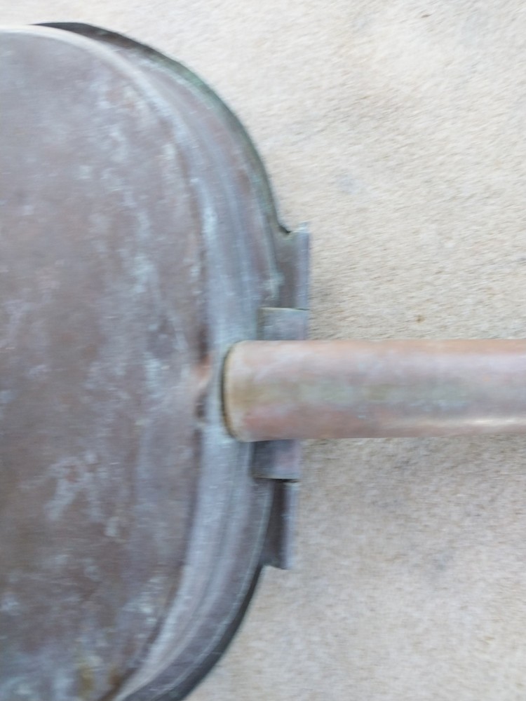 Vintage BedWarmer/Crumb Catcher w/copper Handle,