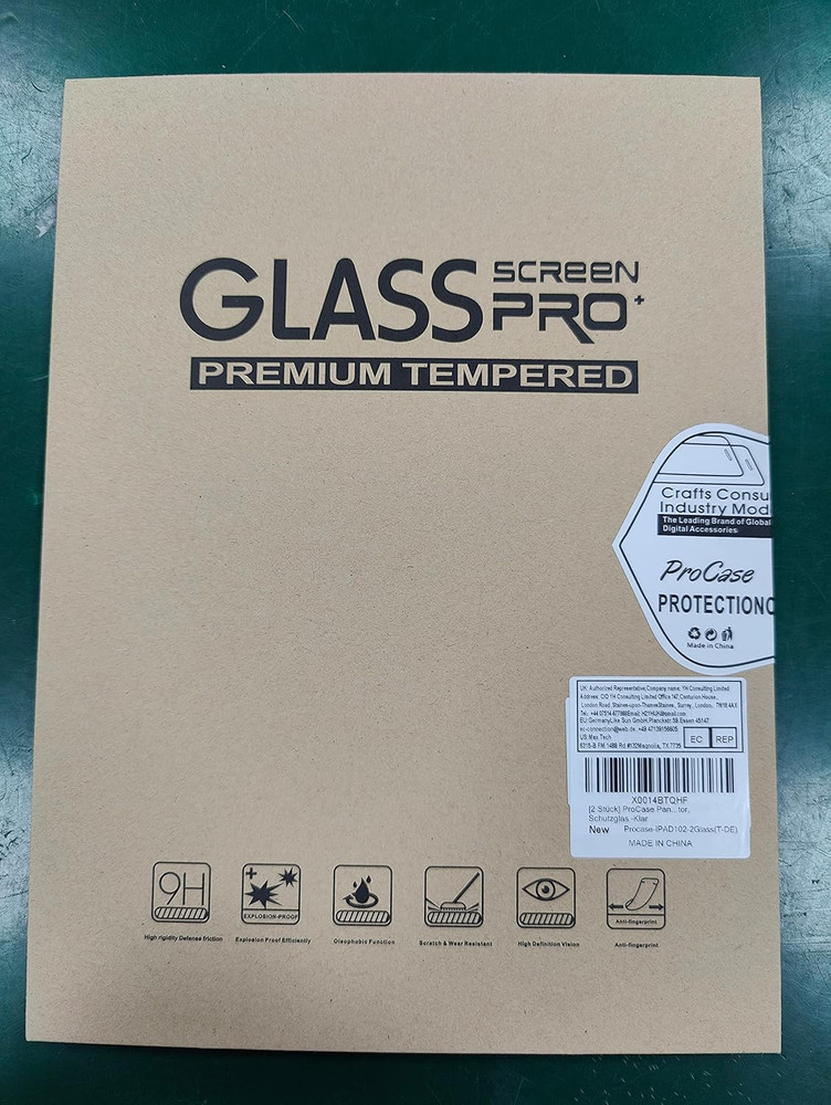 2 Pack Screen Protector for Ipad 9Th 8Th 7Th Generation 10.2 Inch (2021/2020/201