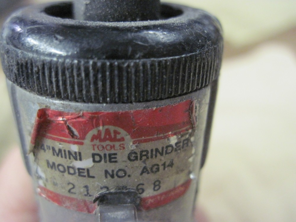 4" MINI DIE GRINDER MODEL: AG14 MAC TOOLS