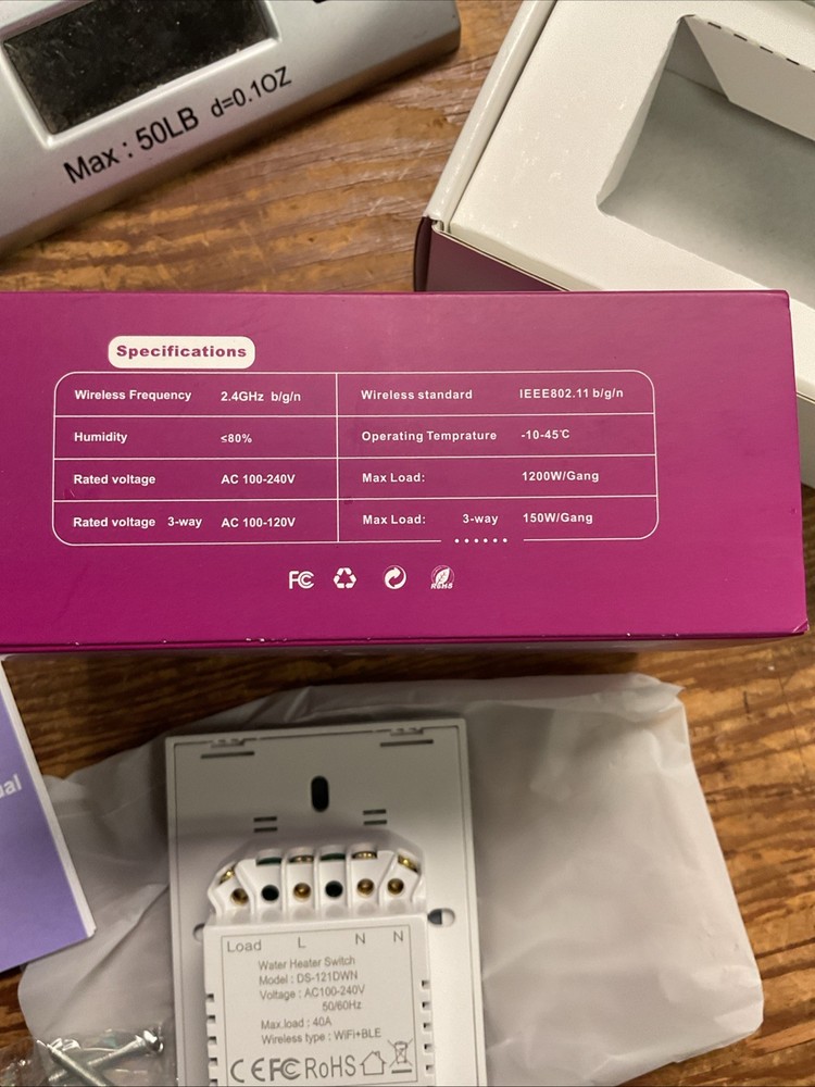 40 Amp Smart Switch For Water Heater