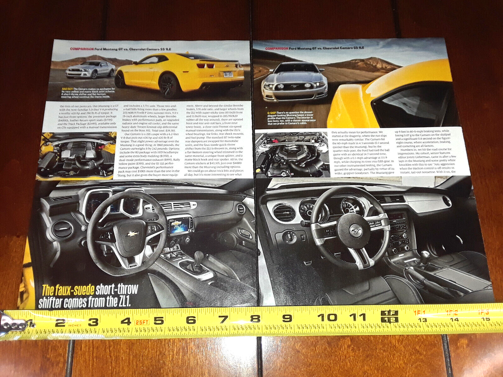 2013 CAMARO SS 1LE vs. 2013 MUSTANG GT TRACK PACK ORIGINAL ARTICLE