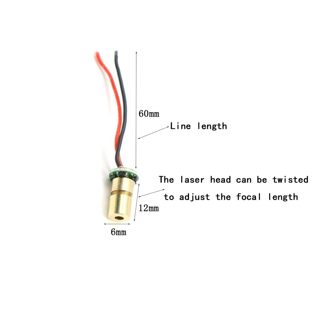 Module industrial laser group module adjustable focal length 6 mmpoint-10pack