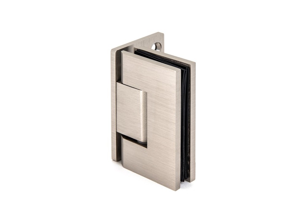 Glendale Adjustable Square Wall Mount Hinge Full Offset Back Plate - Brushed Nic