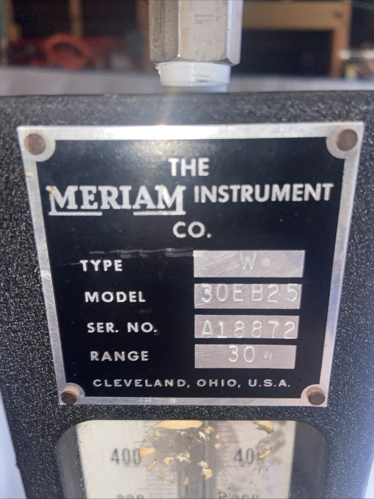 MERIAM INSTRUMENT CO 30EB25 Manometer