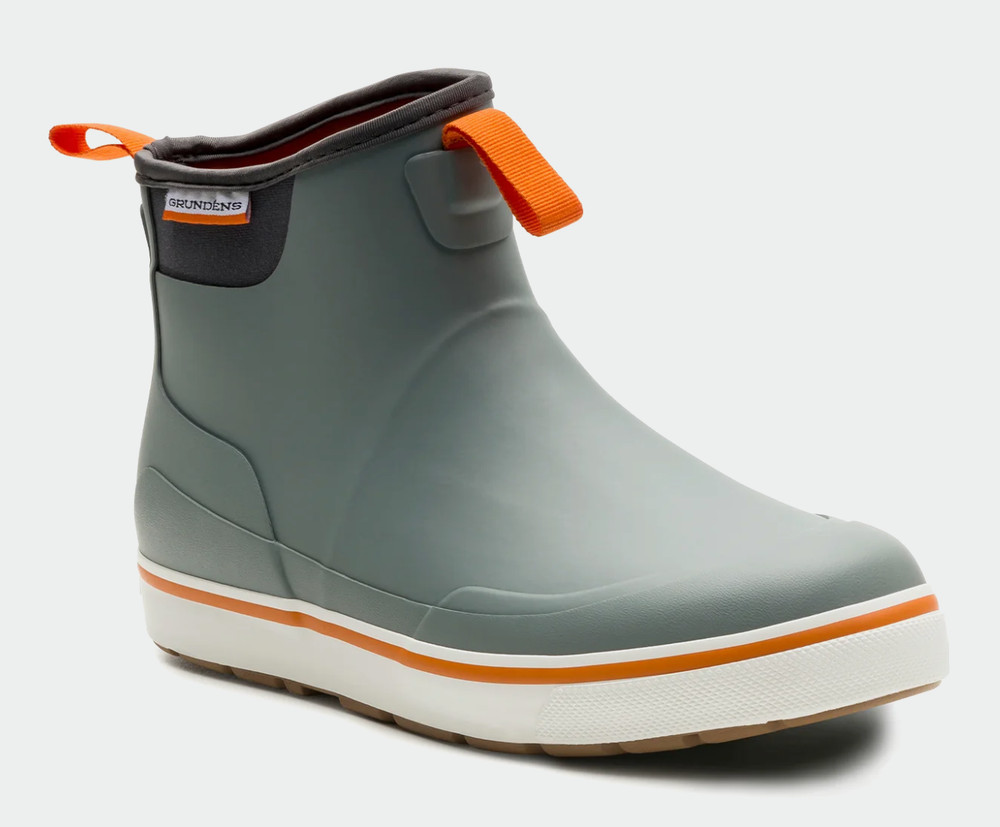 Grundens Deck Boss Ankle Boot - Monument Grey - Size 10 Men