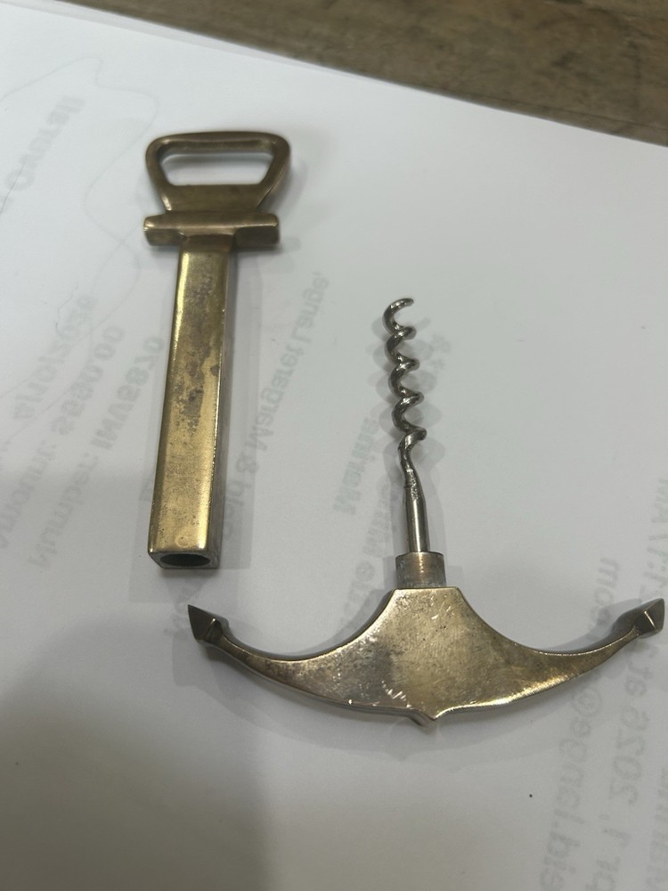 Solid Brass Beer And Wine Opener
