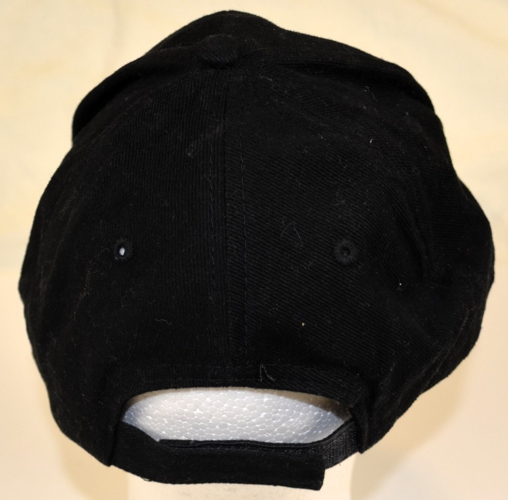 Caterpillar Cat VIP Hat Baseball Cap Hook and Loop Strapback Black Gold