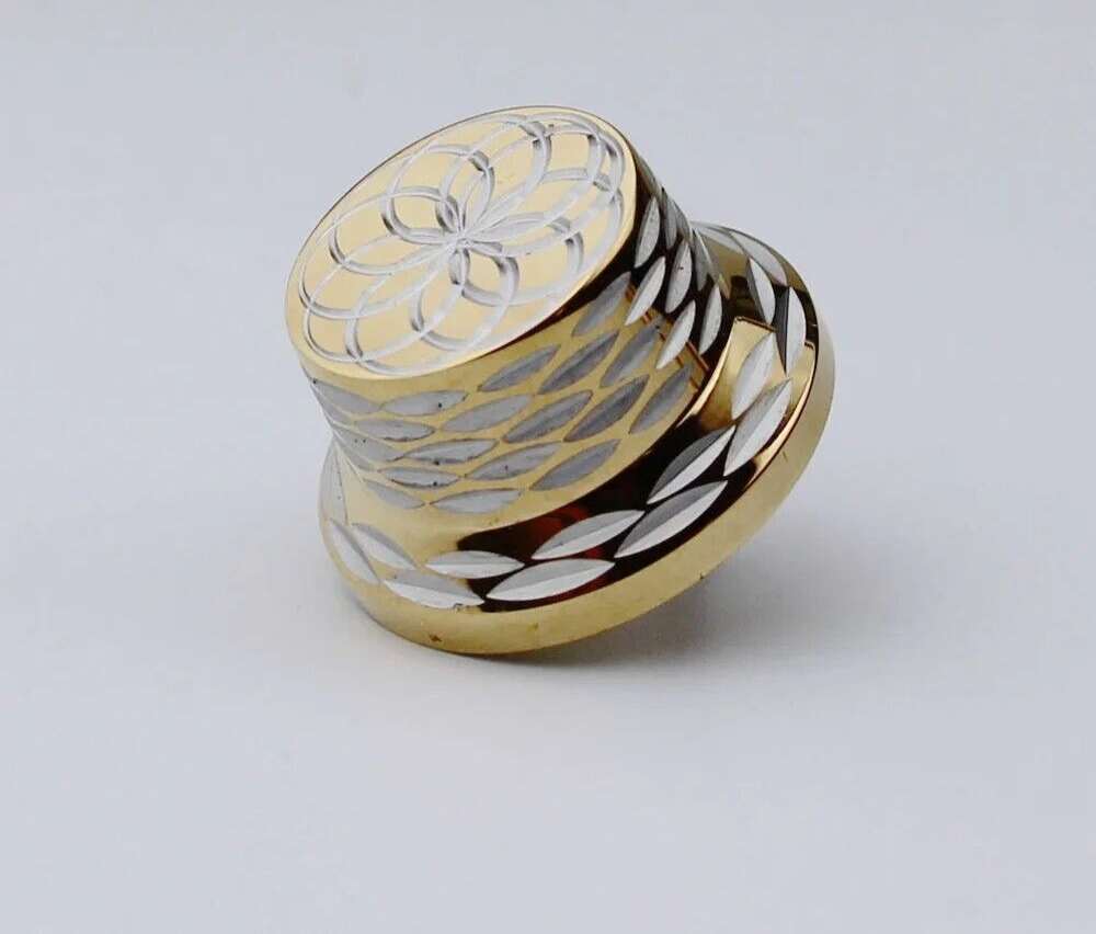 3pcs Gold Metal Guitar Volume Tone Control Knobs For Strat Stratocaster