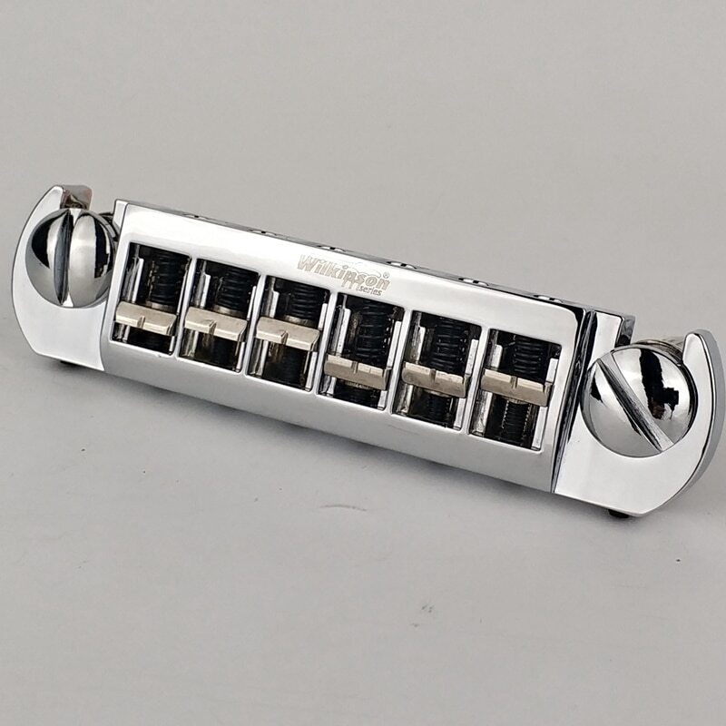 Wilkinson WOGT3 Tailpiece Bridge Guitar Chrome Silver Adjustable Wrap-around