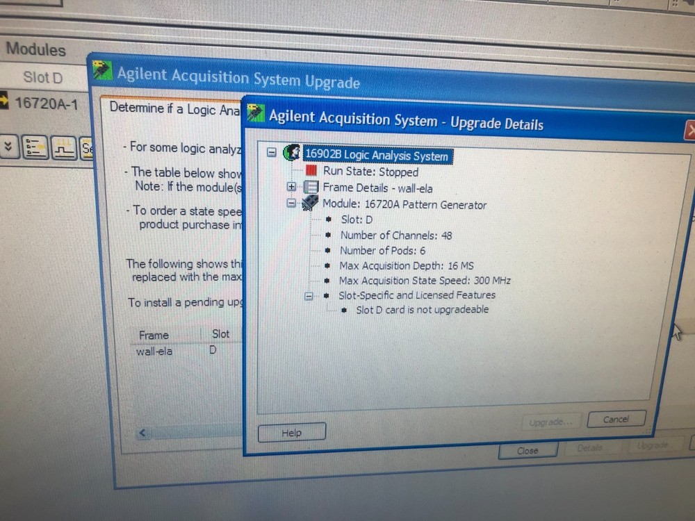 Agilent 16720A 300 M Vector/Sec Pattern Generator Module