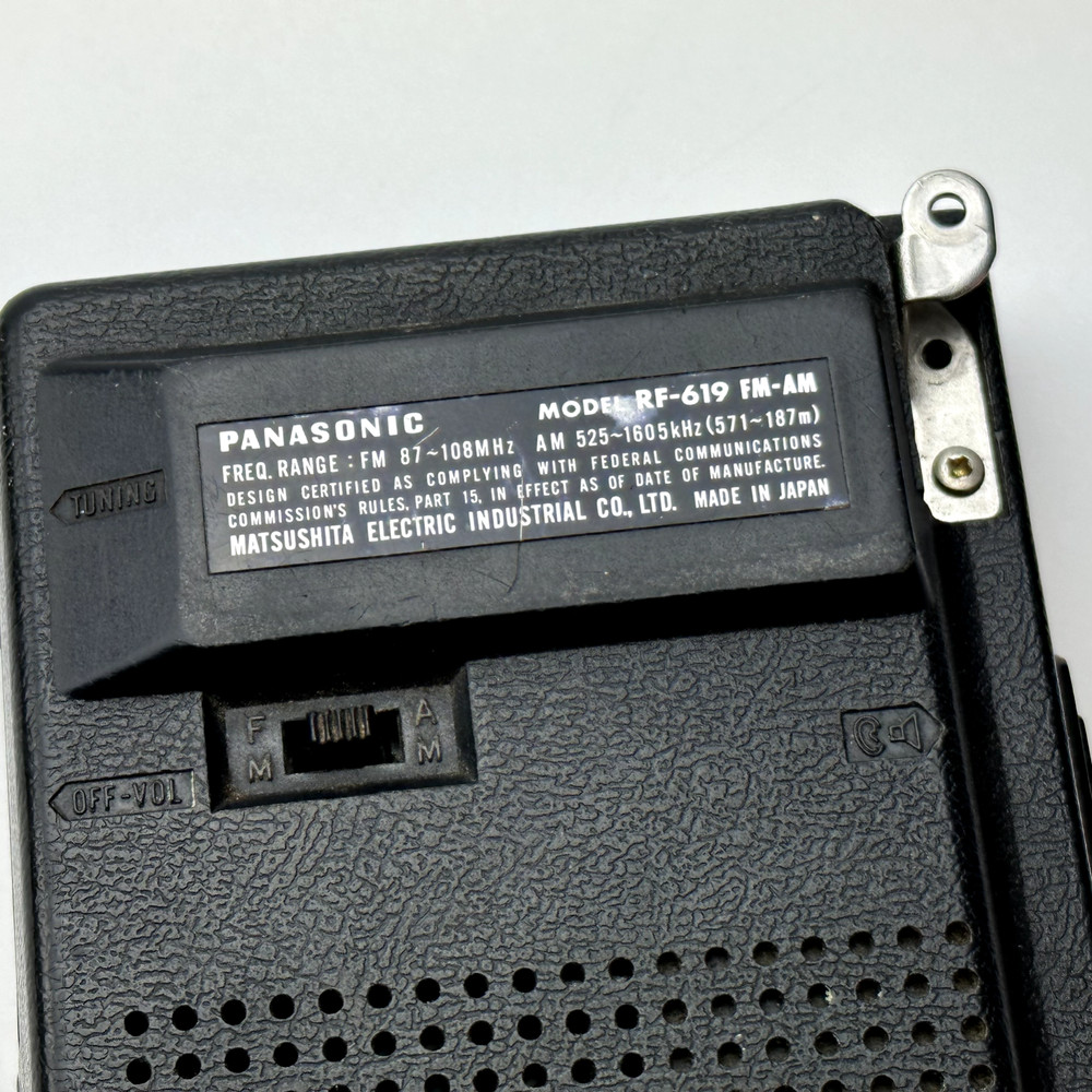 Panasonic RF-619 Portable Transistor Radio Vernier Dial