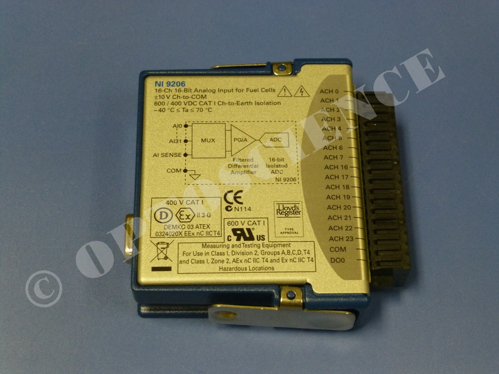 National Instruments NI 9206 cDAQ Isolated Analog Input Module