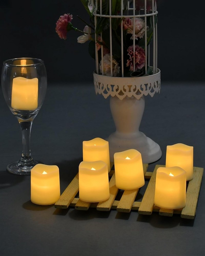 Flameless LED Tea Lights, 24-Pack