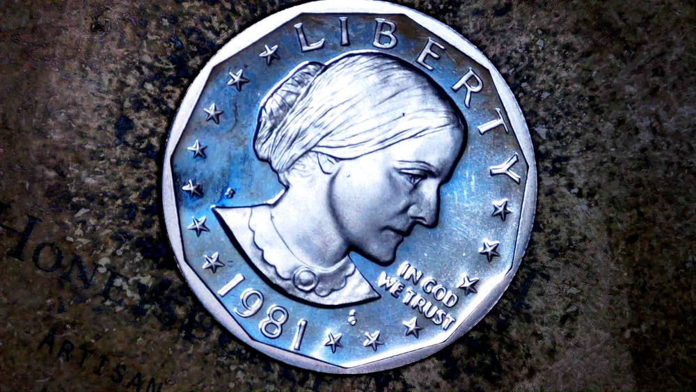 1981 S-PROOF SUSAN B. ANTHNY TYPE2- WIDE RIM=140