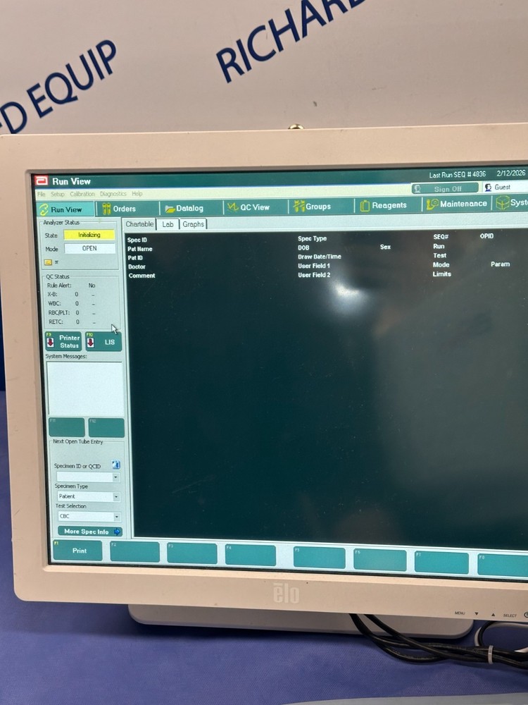 Abbott CELL-DYN RUBY (Dom 2018 ) complete as seen
