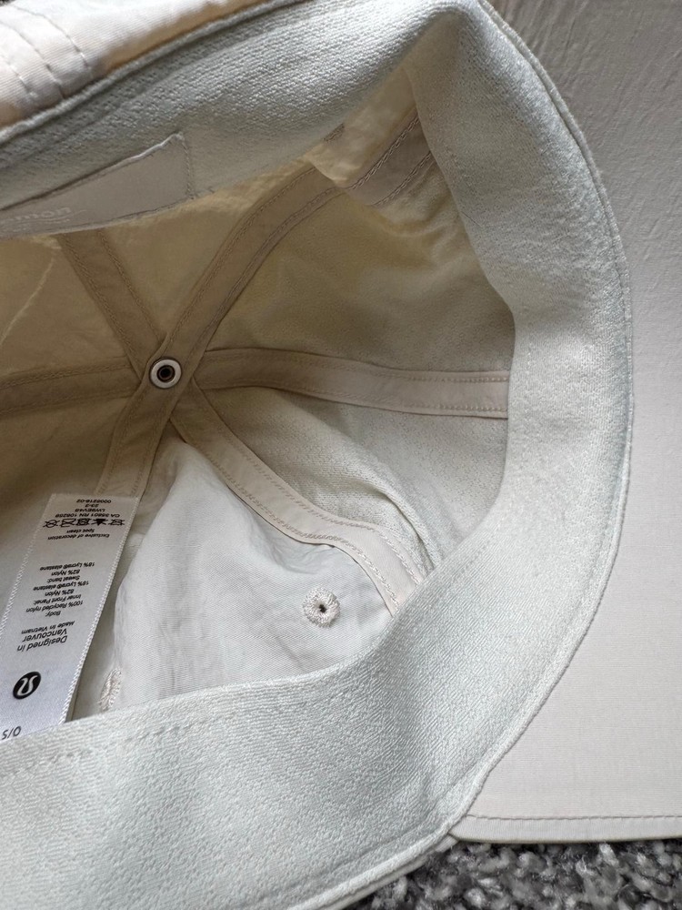 Lululemon Baller Hat Cap Strapback One Size White Adjustable Logo Lightweight