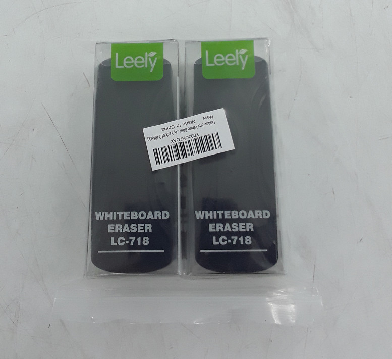 Pack of 2 - Leely Whiteboard Eraser (Black)