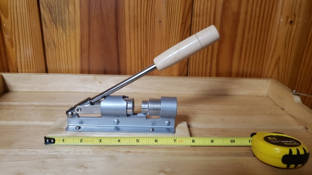 Heavy Duty Pecan and Nut Cracker Tool, Wood Base and Adjustable Handle, Easy Use