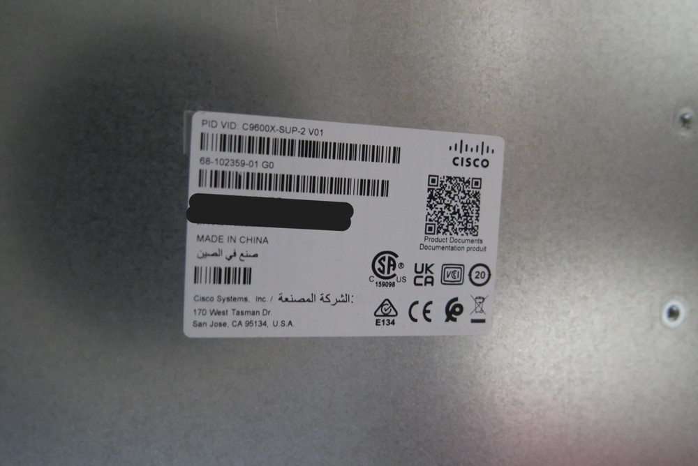 Cisco C9600X-SUP2 Cisco Catalyst 9600 Supervisor Engine 2