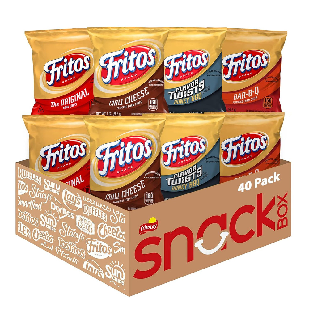 Corn Chips, Variety Pack, 1 Ounce (Pack of 40)