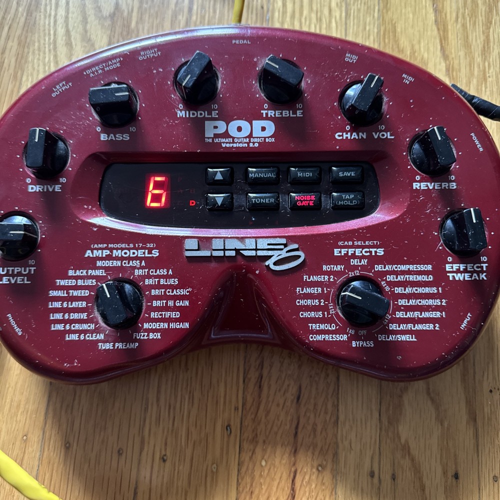 Line 6 Floor Board Multi Effects and Pod 2.0 Multi Effects Pedal.