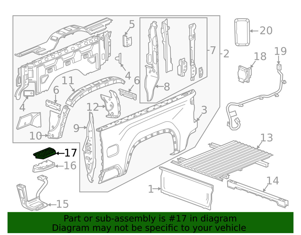Genuine GM Step Pad 84656456