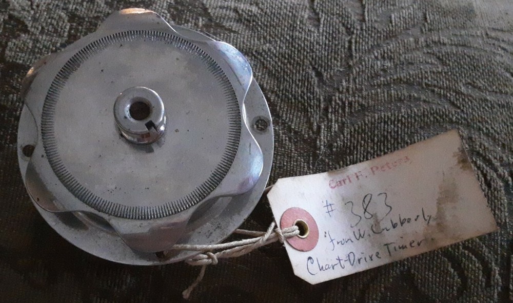 Vintage Chart Drive Timer Wind Up Motor Works!