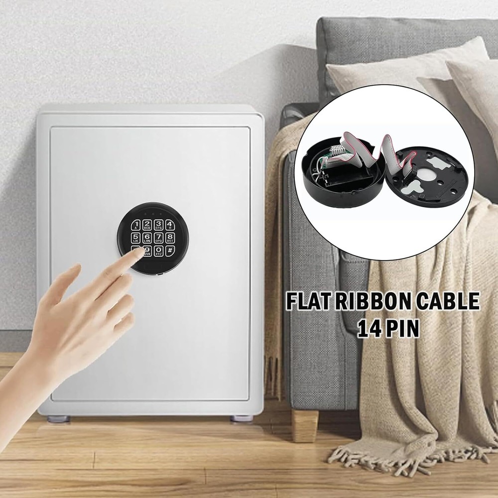Gun Safe Lock Replacement Black Keypad with Swingbolt Lock Safe Electronic Lock