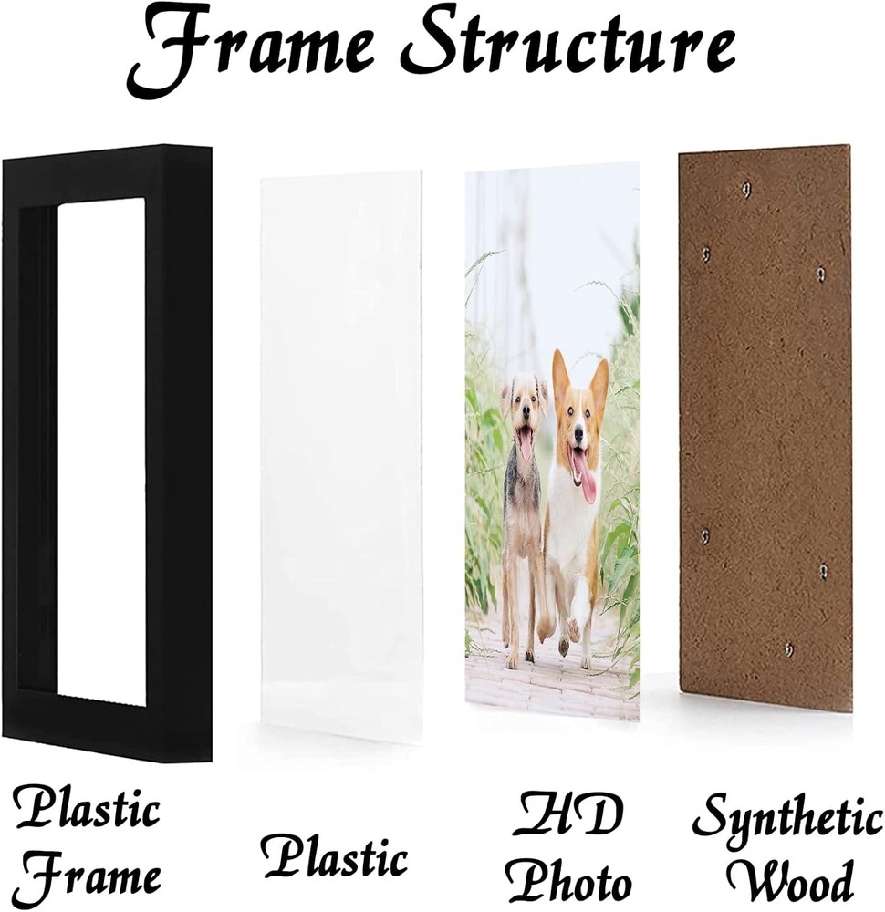Picture Frame Set (2-Pack), Black Frames Dimensions: 16 x 24 inches