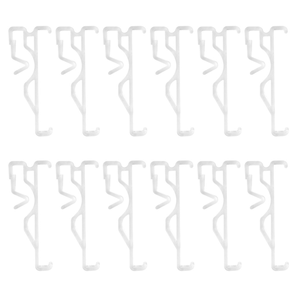 Valance Clips, Clear Plastic Valance Clips for Blinds, Hidden Window Blind6985