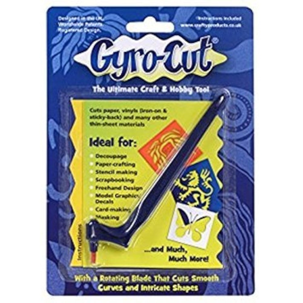 Gyro-Cut Cutting Tool | Stencil Making and Scrapbooking made Smooth Blue