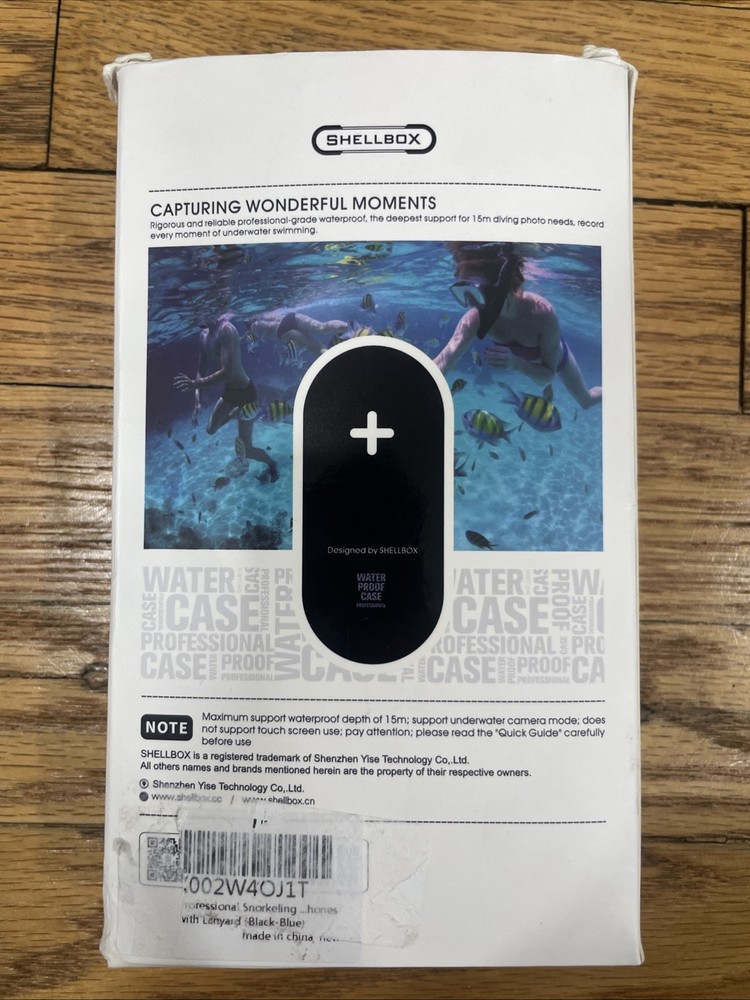 Shellbox Waterproof Diving Case, 15M Waterproof