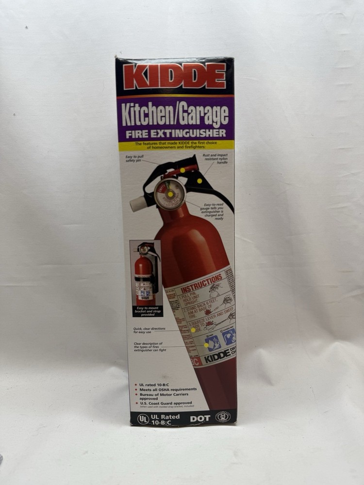KIDDE FIRE EXTINGUISHER Kitchen/Garage 466141 Model: KG PLUS/FA10G