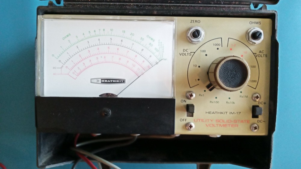 Vintage Heathkit Utility Solid State Voltmeter Model IM-17