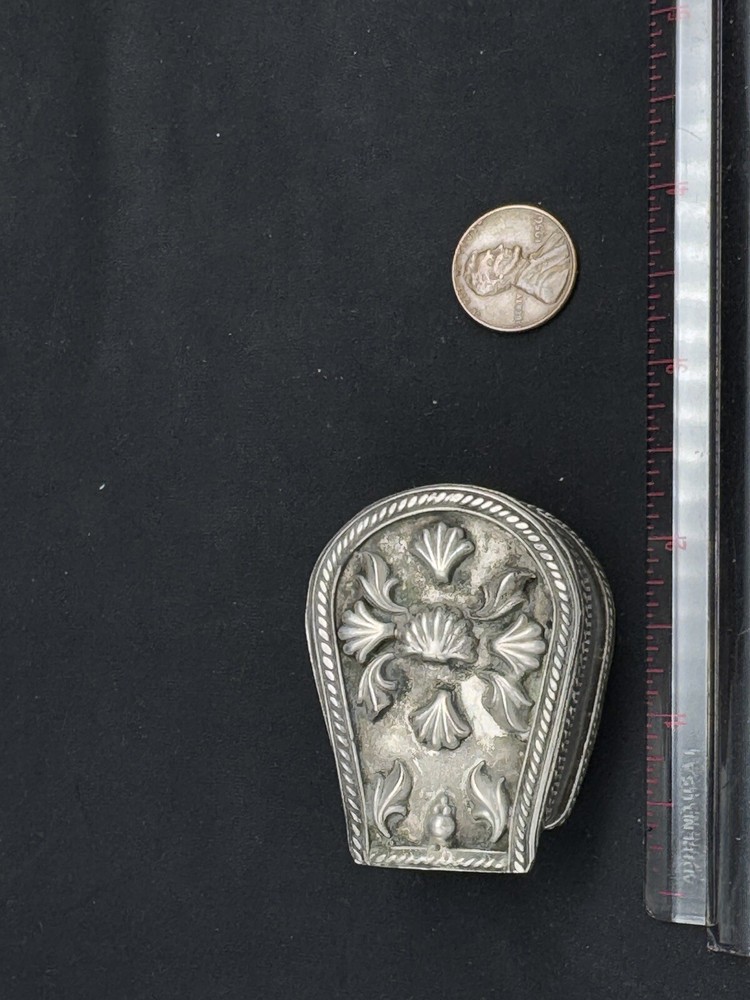 Antique Sterling Silver Trinket Box, 49 grams